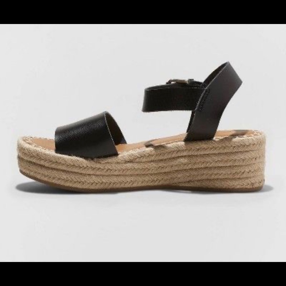 Universal Thread Rae Espadrille Platform Black - Picture 2 of 6